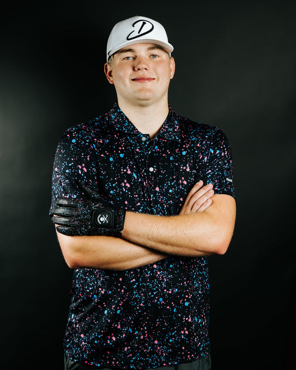 Paint Splatter Polo Black