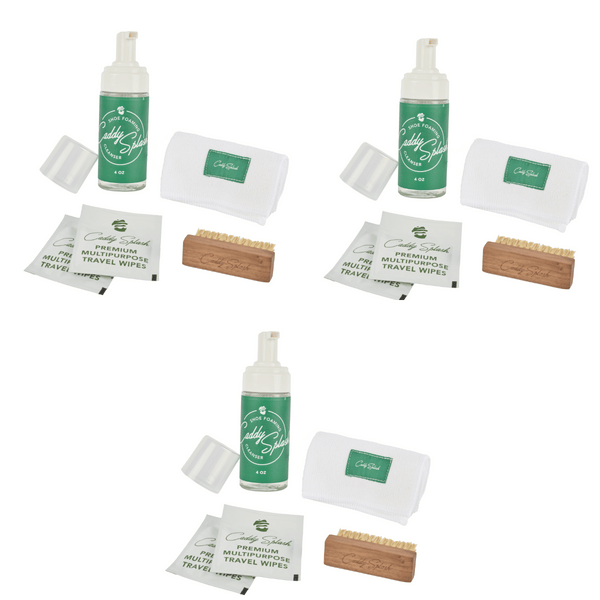 Ultimate Golf Shoe Cleaner Kit – On-the-Go Foaming Cleanser &Wipes