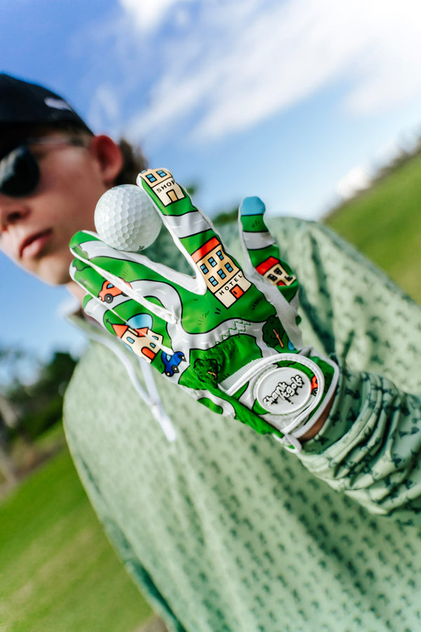 Car Map Mens Golf Glove