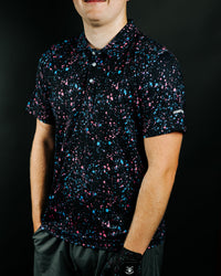 Paint Splatter Polo Black