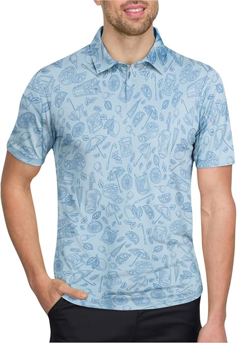 366 Men's Print Polo Shirts