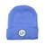 Blue Knit Beanie w/ White Talon Circle Logo.
