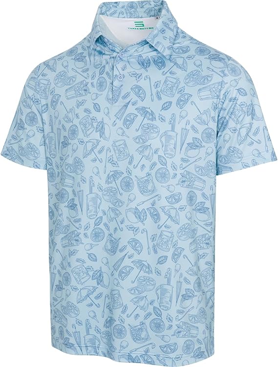 366 Men's Print Polo Shirts