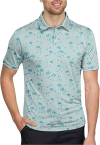 366 Men's Print Polo Shirts