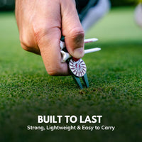 THE BYRD GOLF CADDIE CLYP - Red Multitool Organizes Gear