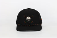 Black Skull and Crossbones 2.0 Golf Hat