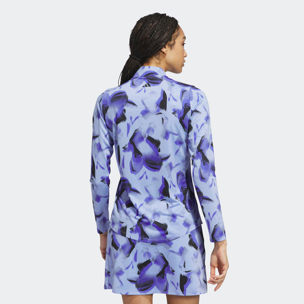 Adidas Ultimate365 Blue Spark Printed Quarter Zip