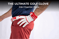 THE BYRD GOLF GLOVE - Black/Red