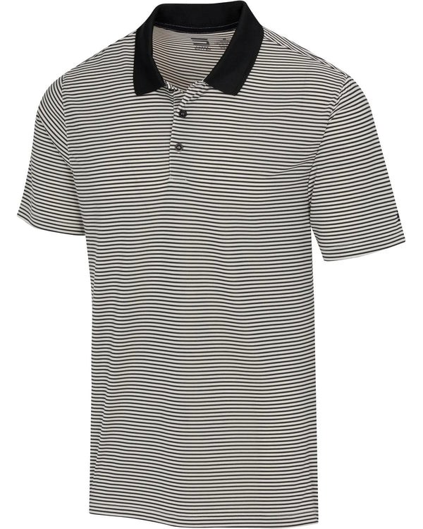 Polo de golf de rayas finas para hombre Three-Sixty-Six (366)