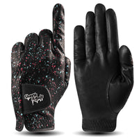 Black Paint Splatter Golf Glove