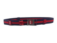 THE BYRD GOLF BELT ✶ Blue / Red Stripe