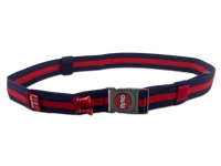 THE BYRD GOLF BELT - Blue/Red: Organize Your Golf Gear