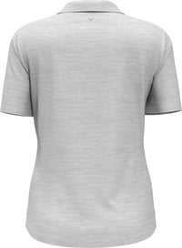Callaway Ladies White Broken Stripe Polo