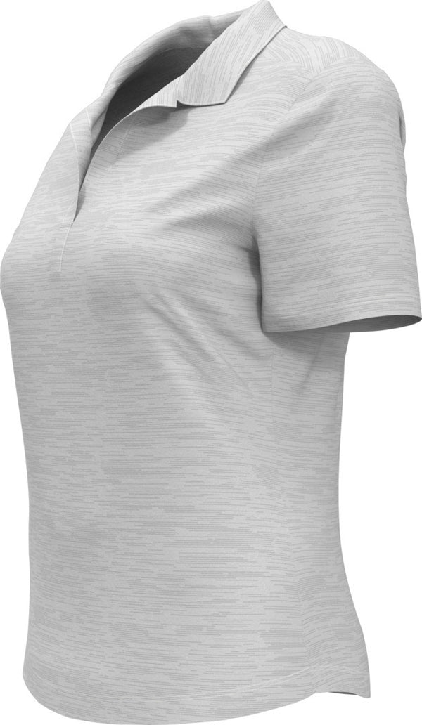 Callaway Ladies White Broken Stripe Polo