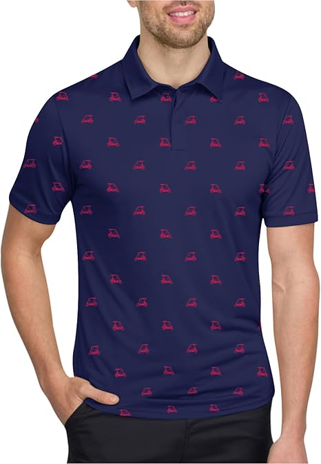 366 Men's Print Polo Shirts