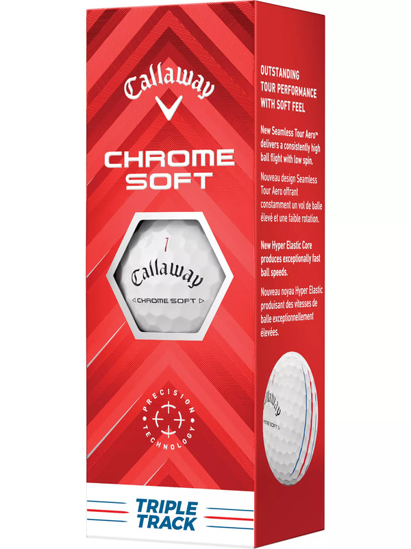 Callaway 2024 Chrome Soft Triple Track Golf Balls - 4 Dozen