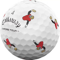 Callaway 2024 Chrome Tour Retro Football Truvis Golf Balls
