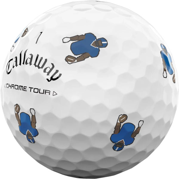 Callaway 2024 Chrome Tour Retro Football Truvis Golf Balls