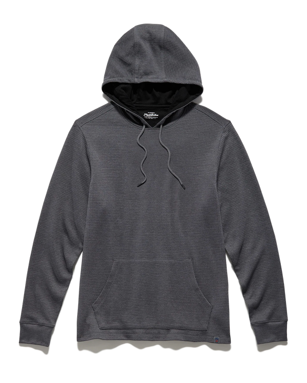 Flag and Anthem Chatsworth Soft Waffle Hoodie in Charcoal Grey