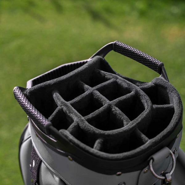 RevCore Lux Golf Cart Bag | 15 Way Velvet Lined Dividers