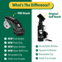 Golf Club Water Brush Pro Cleaner - Black