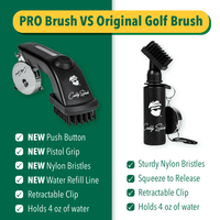 Original Golf Club Water Brush Cleaner - Black