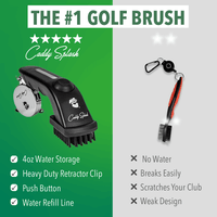 Golf Club Water Brush Pro Cleaner - Black