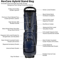 RevCore Lux Golf Hybrid Stand Bag | 6 Way &14 Way Dividers