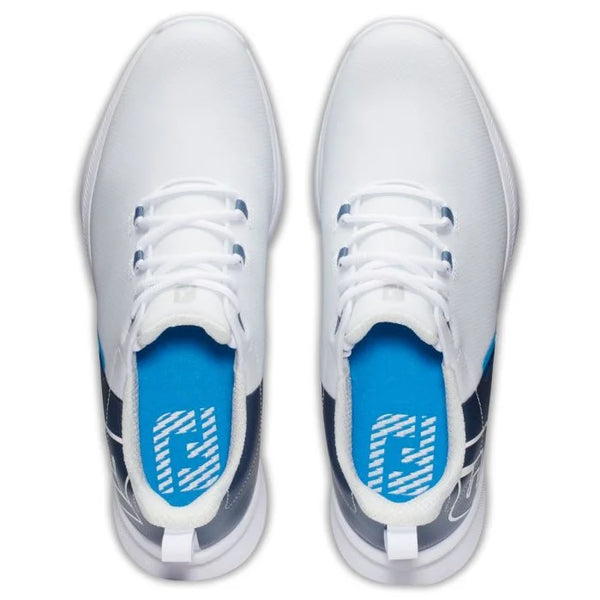 FootJoy Fuel Sport Golf Shoes - White/Blue 55454