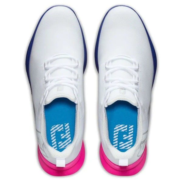 FootJoy Fuel Sport Golf Shoes - White/Pink 55455