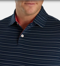 Footjoy Multi Pinstripe Lisle Polo