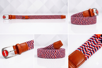 THE BRAIDED BYRD GOLF BELT - Red/White/Blue: Award Winning Belt