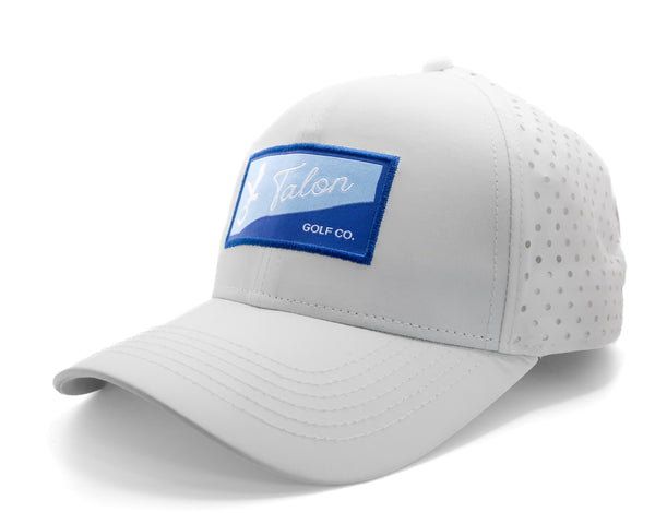 "Fade to Blue"White Talon Performance Hat w/ Split Logo