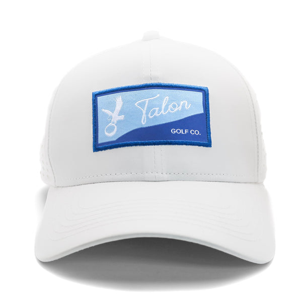 "Fade to Blue"White Talon Performance Hat w/ Split Logo