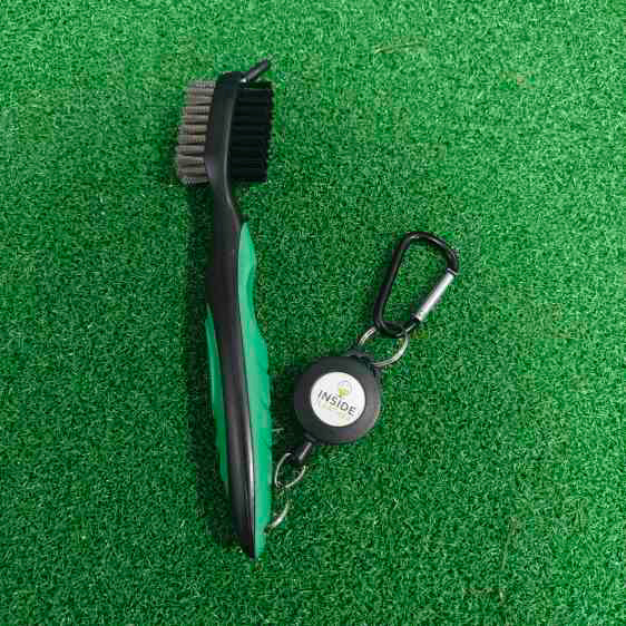 Inside The Leather Golf Retractible Golf Club Cleaning Brush