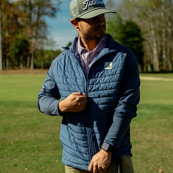Stay Warm & Stylish with the Inside The Leather Golf Puffer Jacket
