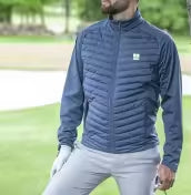 Inside The Leather Golf Specific Puffer Jacket