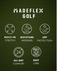 Flag and Anthem Madeflex Journey Stretch Colorblocked Black and Grey ¼ Zip