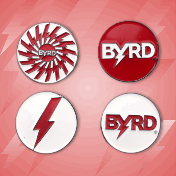 BYRD BALL MARKERS - All logos