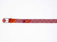 THE BRAIDED BYRD GOLF BELT ♠ Red/White/Blue