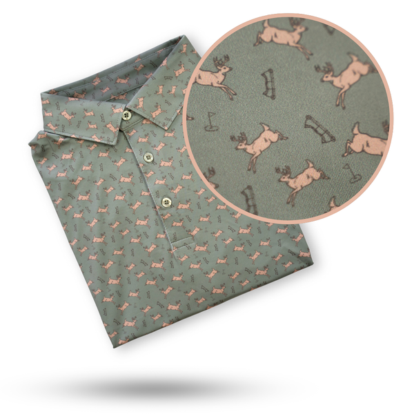 "Bows &Bucks"Golf Polo