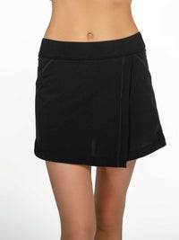 Lana Tennis &Golf Wrap Skirt - Black