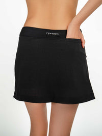Lana Tennis &Golf Wrap Skirt - Black