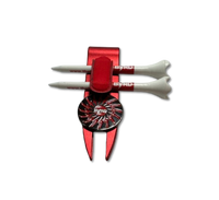 THE BYRD GOLF CADDIE CLYP - Red Multitool Organizes Gear